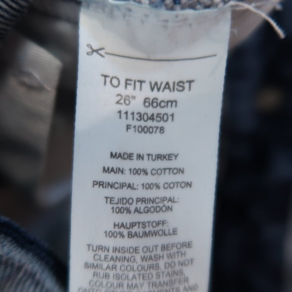 ASOS Collusion Womens 005 Straight Jeans Denim Blue Pants 26 - Picture 15 of 17